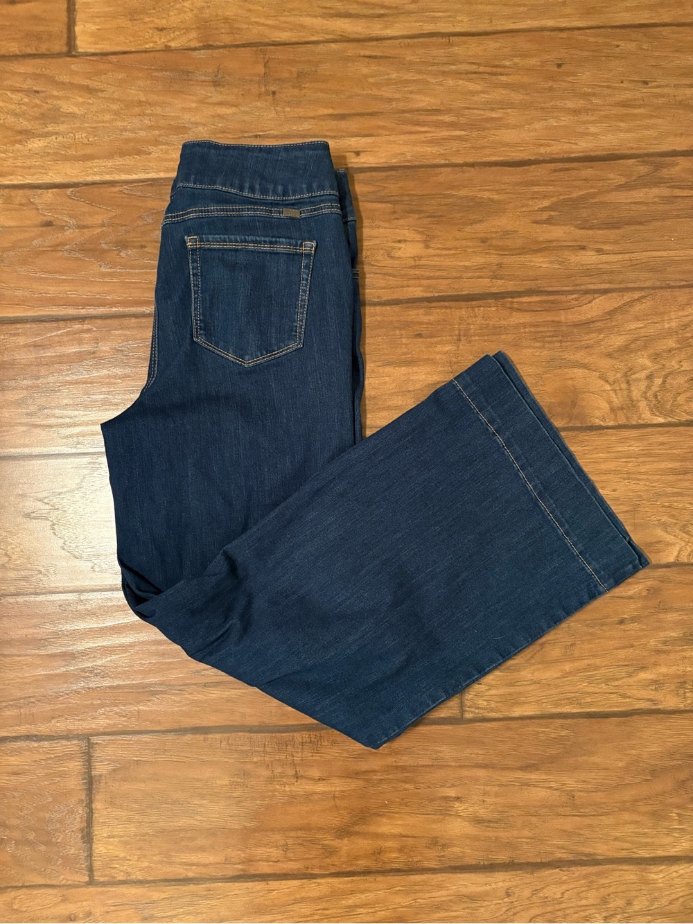 1822 Denim Dark Blue Wide-Leg Jeans